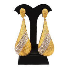 Conjunto de pendientes de oro para mujer africana, conjunto de joyería con colgante, nuevo diseño 2024 - compra barato