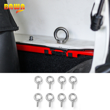 BAWA molduras interiores de automóviles agujero redondo cabeza coche tornillos de tejado de tuerca para Jeep Wrangler JK 2007-2017 Interior de Metal decoración de proteger 2024 - compra barato