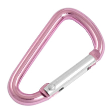 Розовый алюминиевый сплав D-shape форме, благодаря чему создается ощущение невесомости с подпружиненный ворота Застежка карабин 2024 - купить недорого