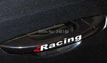 Aliauto 4 x Racing Car Door Handle Stickers and decals Window Shield  For Volkswagen skoda Golf 4 5 6 7 Polo Sagitar Tiguan 2024 - buy cheap