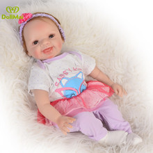 Real Baby Reborn dolls 55cm soft silicone reborn baby dolls for child gift girl newborn bebe dolls reborn poupee enfant 2024 - buy cheap