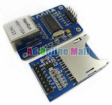 ENC28J60 spi Interface Ethernet LAN Network Module Schematic 51 AVR LPC For Arduino + SD Card Module Slot Socket Reader ARM MCU 2024 - buy cheap