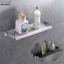 Bathroom Corner Shelves Brushed Nickel 304 Stainless Steel Wall Bathroom Shelf Shampoo Storage Accessories Shelves ELF42 2024 - buy cheap