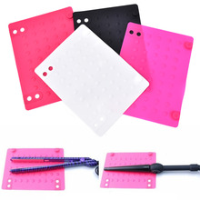 3 Color Silicone Heat Resistant Mat Anti-heat Mats for Hair Straightener Curling Iron Hair Styling Accessories 2024 - buy cheap