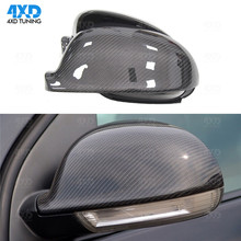 Golf5 Mirror Cover For Volkswagen VW MK5/Matogan Carbon Fiber Side RearView case Glossy Black 2003 2004 2005 2006 2007 2008 2009 2024 - buy cheap