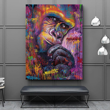 Graffiti Gorilla Monkey Posters Abstract Animal Pictures Canvas Prints Painting Wall Art For Living Room Modern Home Decor 2024 - buy cheap