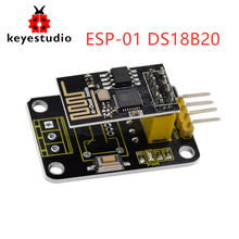 Keyestudio ESP-01 DS18B20 Temperature Module+ESP-8266 WIFI Module For Arduino UNO R3 2024 - buy cheap