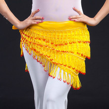 Женский жёлтый шарф для танца живота, жёлтый шарф для танца живота, пояс для танца живота, распродажа 2024 - купить недорого