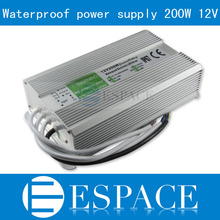 IP67 12V 16.7A 200W AC100-240V Input Electronic Waterproof Led Power Supply/ Led Adapter 12V 200W free fedex 2024 - buy cheap