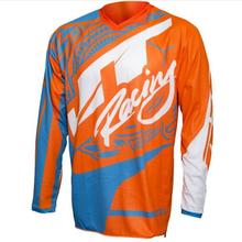 2018 Man long moto Jersey shirts MX MTB Off Road Mountain Bike DH Bicycle Jersey DH BMX motocross Jersey custom team clothes hoU 2024 - buy cheap