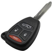 Корпус ключа с дистанционным управлением, 3 + 1/4 кнопки для Chrysler 300C Sebring Wrangler Dodge Jeep Cruiser Compass 2024 - купить недорого