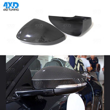 Real Carbon Car Mirror Cover Add On Style For Jaguar F-Type Side Rear View Mirror Cover Caps 2013 2014 2015 2016 2017 2018 2024 - buy cheap