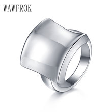Silver Color 2019 Fashion Rings for Women Men Popular 316L Stainless Steel Gothic Engagement Wedding Ring Anillos Mujer Jewelry 2024 - buy cheap