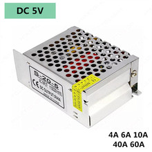 Switching Power Supply DC5V 4A 6A 10A 40A 60A lighting Transformers DC 5V 20W 30W 50W 200W 300W LED Driver Adapter For LED Strip 2024 - buy cheap