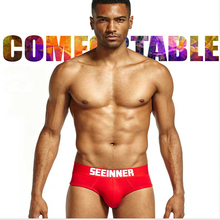 2PCS  Solid Men Underwear Cotton Sexy Man Briefs Low Rise U Convex Gay's Fringe Underpants Men Penis Pouch Shorts Tight Buttock 2024 - buy cheap
