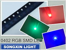 4000 unids/lote LED 0402 / 1005 SMD, cuentas de luz RGB brillante, diodo emisor de luz LED rojo, verde y azul original 2024 - compra barato