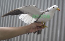 large 38x60cm spreading wings simulation seagul model toy ,plastic foam & feathers seagull ,prop,home Decoration gift w5594 2024 - buy cheap
