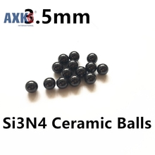 Free shipping 10pcs 3.5mm SI3N4 ceramic balls Silicon Nitride balls used in bearing/pump/linear slider/valvs balls G5 2024 - buy cheap