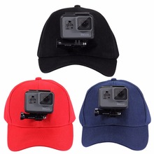 Elistooop Sports Camera Hat For Gopro Accessories Adjustable Cap With Screws And J Stent Base For GoPro HERO 6 5 4 / 5 4 Session 2024 - buy cheap