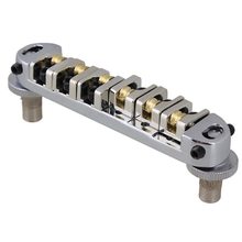 Roller saddle bridge com posts e chave inglesa para guitarra elétrica prata 2024 - compre barato