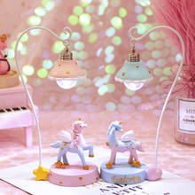 Unicorn Table Lamp Kids Night Lights Baby Bedside Nursery Lights Unicorn Decoration Bedroom New Year Gift Home Decor Accessories 2024 - buy cheap