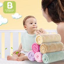 Curbblan-Toalla de baño para bebé, conjunto de toalla de muselina de microfibra con capucha para bebé, 28x28cm, 6 unids/lote 2024 - compra barato