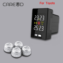 CAREUD TPMS For Toyota Tire Pressure Wireless 4pcs External Sensor Alarm  Replaceable Battery Car Alarmcar Alarm Security System 2024 - buy cheap