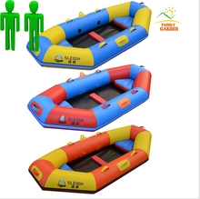 2.4M Two Person Inflatable Fishing Boat Kayak Raft Canoe Set Cheap Sea Lake River 2024 - buy cheap
