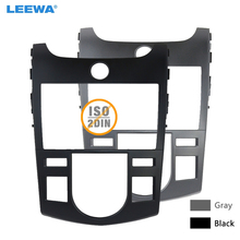 LEEWA Gray/Black Car Radio Fascia Frame For KIA Forte//Naza Forte Auto AC Dashboard Panel Trim OEM 2DIN Size Reinstallation 2024 - buy cheap