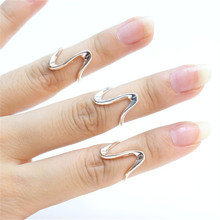 Fashion Big Curve Ripple Ring Environmental Protection Material Suitable for Women And men 2024 - buy cheap