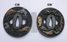 ALLOY GUARD TSUBA FOR JAPANESE SAMURAI SWORD KATANA ACCESSORY W/ DRAGON 2024 - buy cheap