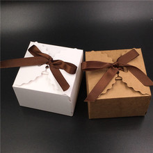 Caja de regalo marrón de Papel Kraft para dulces, suministros para pastel, recuerdos, regalo, Chocolate, fiesta, caja de embalaje, 30 unids/lote 2024 - compra barato