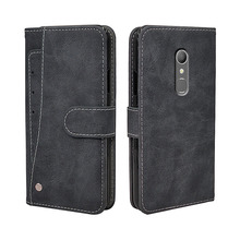 Funda de lujo tipo billetera para Alcatel 1X 5059D 5059 5059A 1 X funda Vintage de cuero con tapa de silicona TPU con ranuras para tarjetas de visita 2024 - compra barato