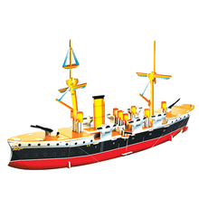 Modelo de construção de quebra-cabeça 3d, modelo de espuma segura, kits de construção de barco diy, brinquedo militar para crianças 2024 - compre barato