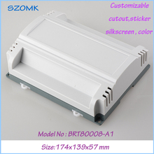 szomk din rail plastic enclosure (1 pcs) 174*139*57mm electronics outlet enclosure plastic housing plastic box 2024 - buy cheap