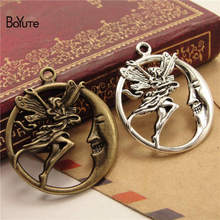 BoYuTe (50 Pieces/Lot) Wholesale Metal Alloy 26MM Fairy and Moon Pendant Charms Diy Hand Made Jewelry Accessories 2024 - buy cheap