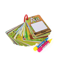 Children 26 Letters 3D Early Education Cognitive Puzzle Card Water Painting Graffiti Drawing Board Colouring Baby Book board Toy 2024 - buy cheap