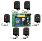 Controle remoto sem fio ac220v 10a 2ch 315mhz/433mhz, interruptor de controle remoto rf 6 * olho de gato transmissor + 1 * receptor, venda imperdível 2026 - compre barato