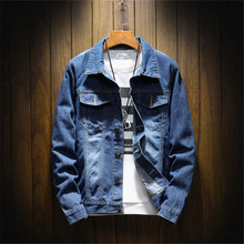 Мужские джинсовые куртки, верхняя одежда, мужские ковбойские джинсы jaqueta, masculina, осенне-зимняя джинсовая куртка, одежда, джинсовая куртка, модная куртка 2024 - купить недорого
