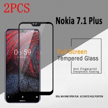 2PCS Full Cover Tempered Glass For Nokia 7.1 Plus Screen Protector protective film For Nokia 7.1 Plus X7 glass 2024 - buy cheap