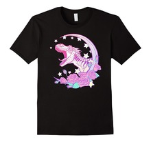 Camiseta masculina casual e estética, 2019, camisetas de marca pastel goth trex, vaporwave, estética 2024 - compre barato