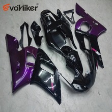 motorcycle Fairing hull for YZFR6 1998 1999 2000 2001 2002 purple black YZF R6 98 99 00 01 02 ABS plastic panels kit H3 2024 - buy cheap