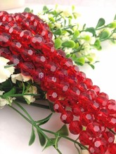 12mm 250pcs/lot Red Faceted Crystal Glass Beads Jewelry Bracelet Necklace Diy Beads Crystal Loose Beads For Jewelry Making 2024 - buy cheap