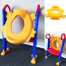 Suporte infantil para vaso sanitário, assento dobrável com escada ajustável para treinamento de vaso sanitário para bebês 2024 - compre barato