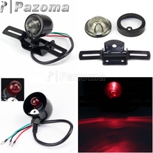 Luz de freio personalizada para moto, suporte para placa de carro, harley softail bobber, cafe racer 2024 - compre barato