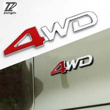 ZD 1X 4WD 4x4 Metal Sticker For Hyundai i30 solaris creta tucson 2017 Mitsubishi lancer 10 asx Ford focus 2 3 mk2 accessories 2024 - buy cheap