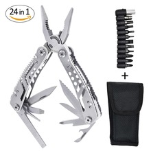 Multitool 24 in 1 Pocket Multi Tool Plier Knife Kit Heavy Duty Stainless Steel Multi-purpose Tool for Hunting Hiking Camping 2024 - buy cheap