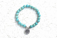 Pulseira bracelete de lótus azul regalite, bracelete mala de yoga para cura, postividade de meditação 2024 - compre barato