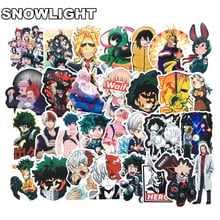 Adesivos de mala de my hero academia, personagem de anime para skateboard de izuku midoriya de my hero academia 10/peças 2024 - compre barato