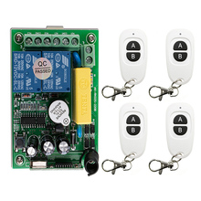 Interruptor de luz sem fio/janela, ac 220 v 2ch 10a, controle remoto sem fio, receptor + transmissor, lâmpada para porta de garagem